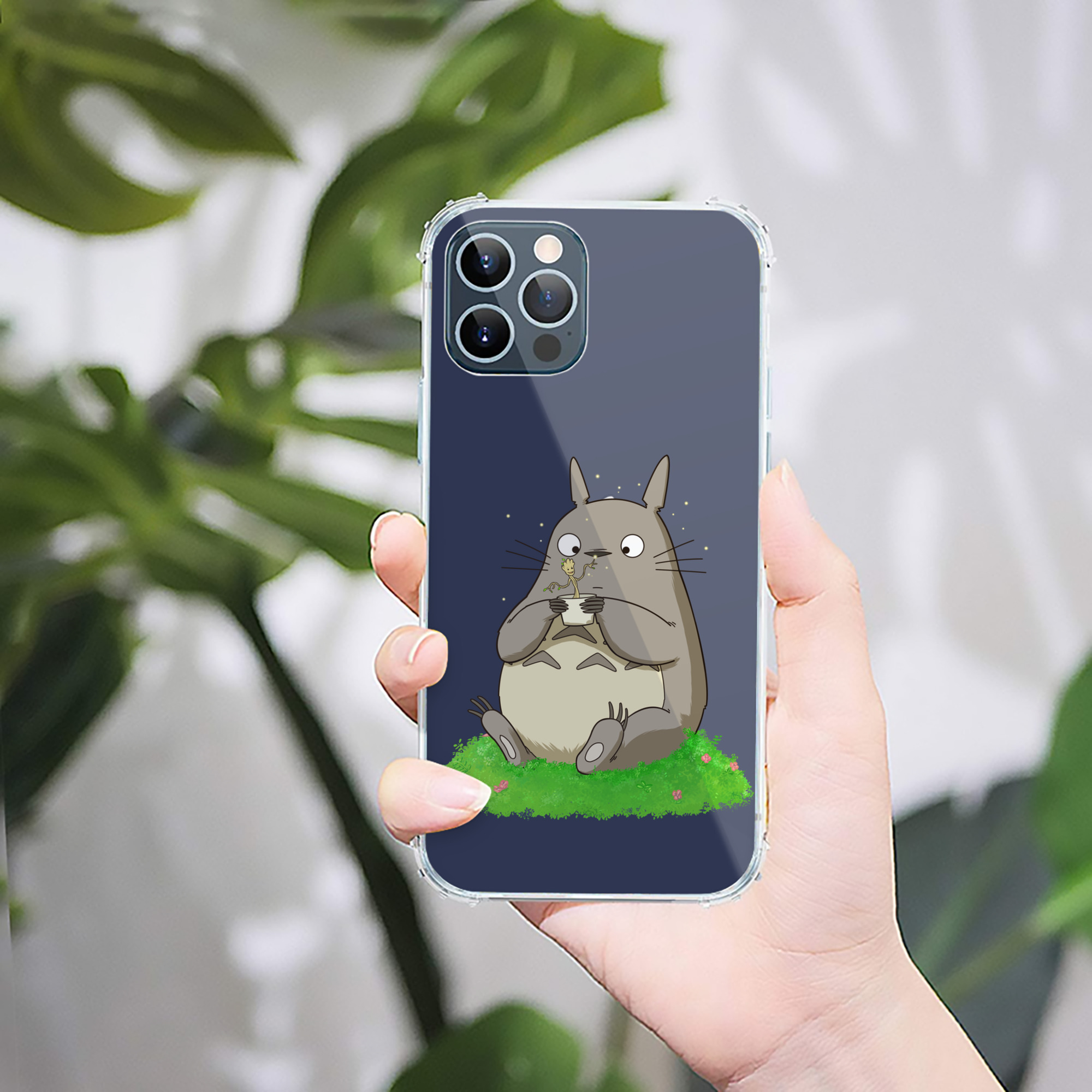 （画像用） となりのトトロ 草壁メイ 草壁サツキ My Neighbor Totoro Satsuki Kusakabe Mei Kusakabe 【iPhone 12シリーズ対応】透明スマホケース（クリアソフトケース）